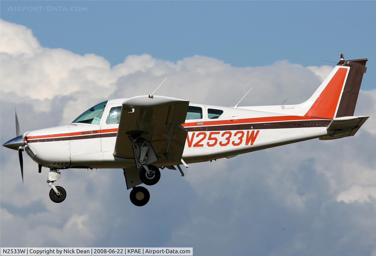 N2533W, 1973 Beech B24R Sierra C/N MC-208, /