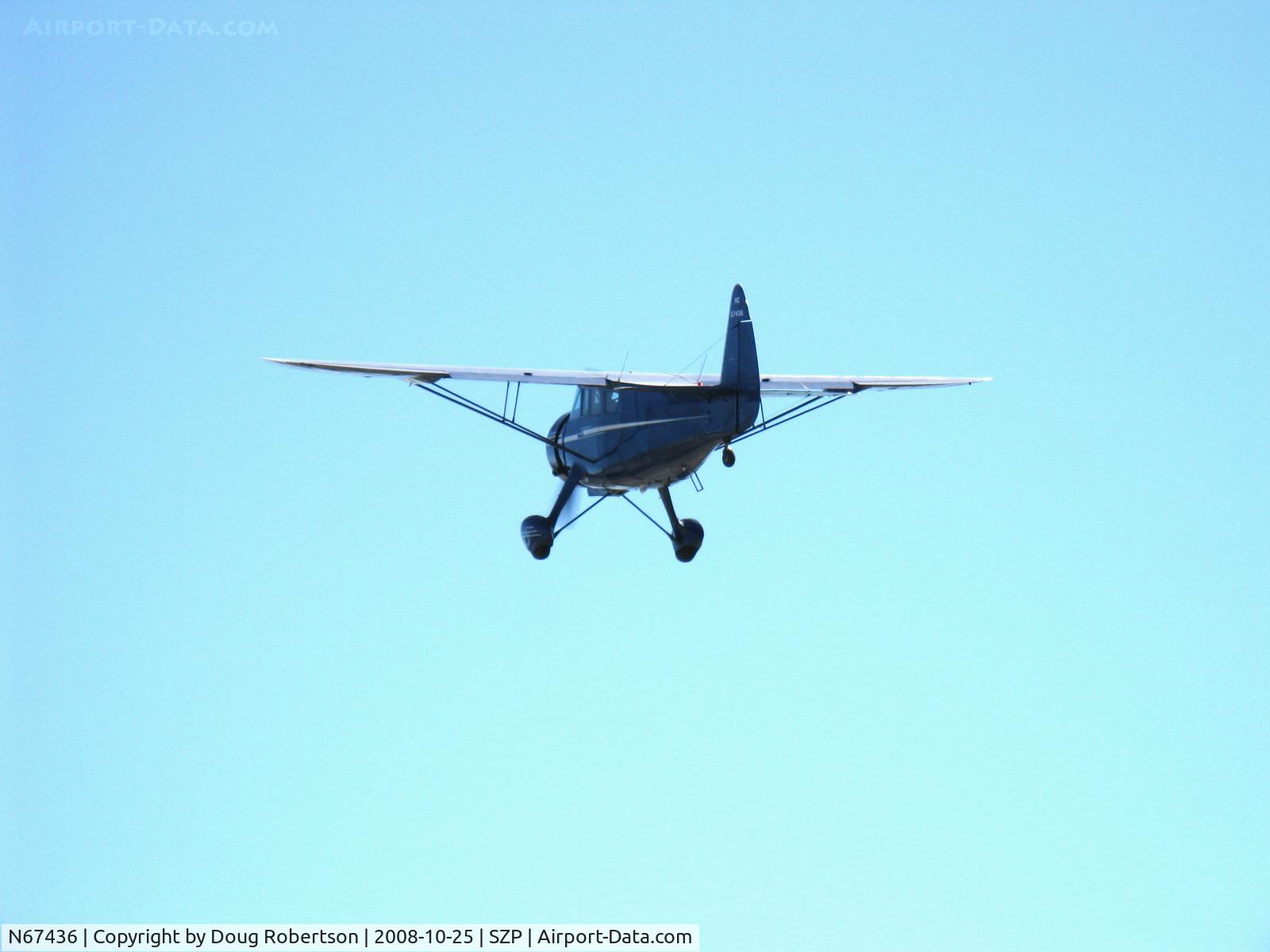 N67436, 1943 Howard Aircraft DGA-15P C/N 1743, 1943 Howard DGA-15P, P&W R-985 Wasp Jr. 450 Hp, takeoff climb Rwy 04