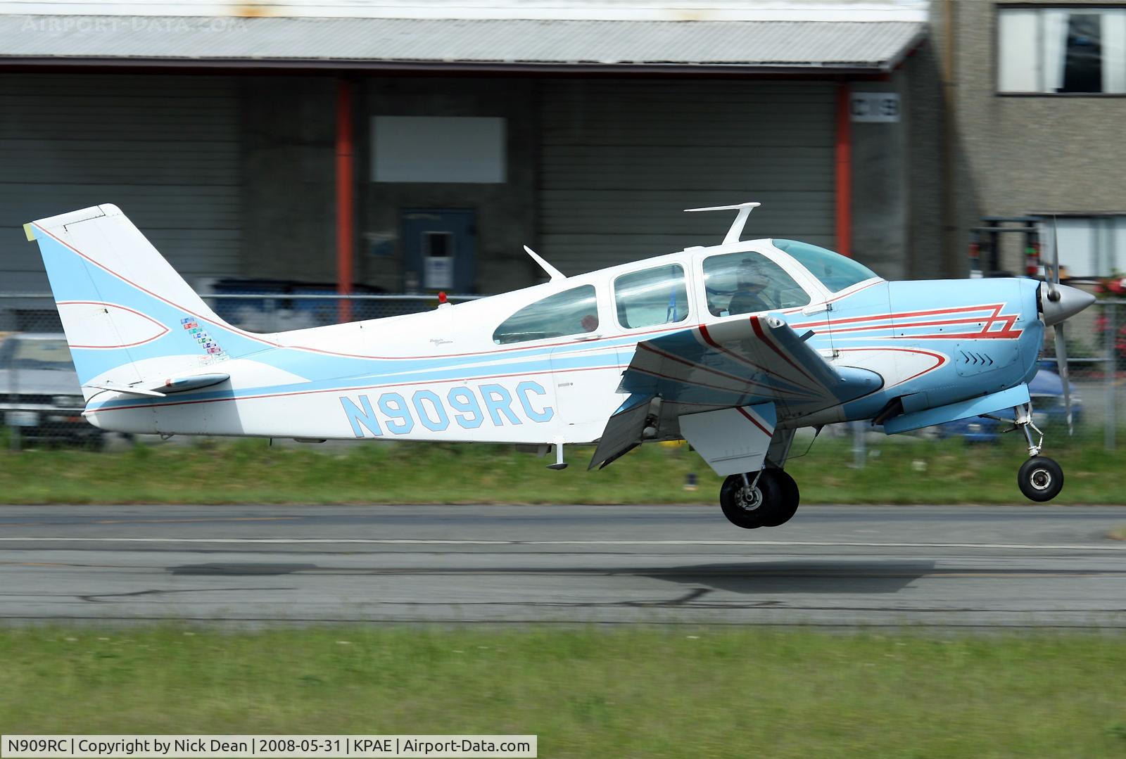 N909RC, 1969 Beech E33C Bonanza C/N CJ-18, KPAE