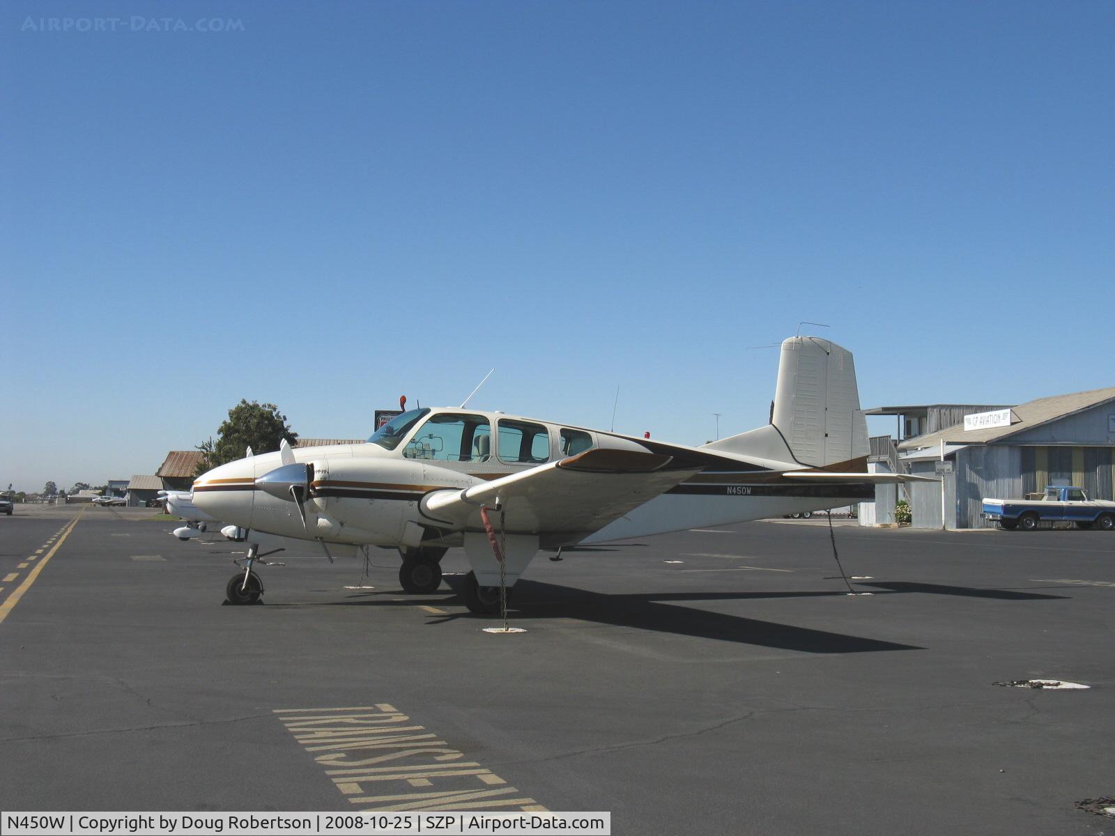 N450W, 1958 Beech 95 C/N TD-87, 1958 Beech 95 TRAVEL AIR, two Lycoming O&VO-360 180 Hp each