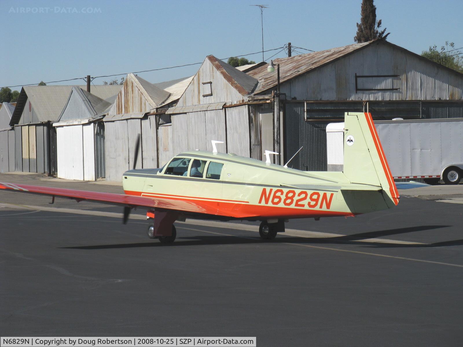 N6829N, 1968 Mooney M-20G Statesman C/N 680110, 1968 Mooney M20G STATESMAN, Lycoming O&VO-360 180 Hp