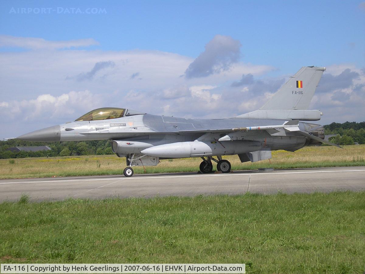 FA-116, 1980 SABCA F-16AM Fighting Falcon C/N 6H-116, Dutch AF Openday, Volkel AFB , 2007