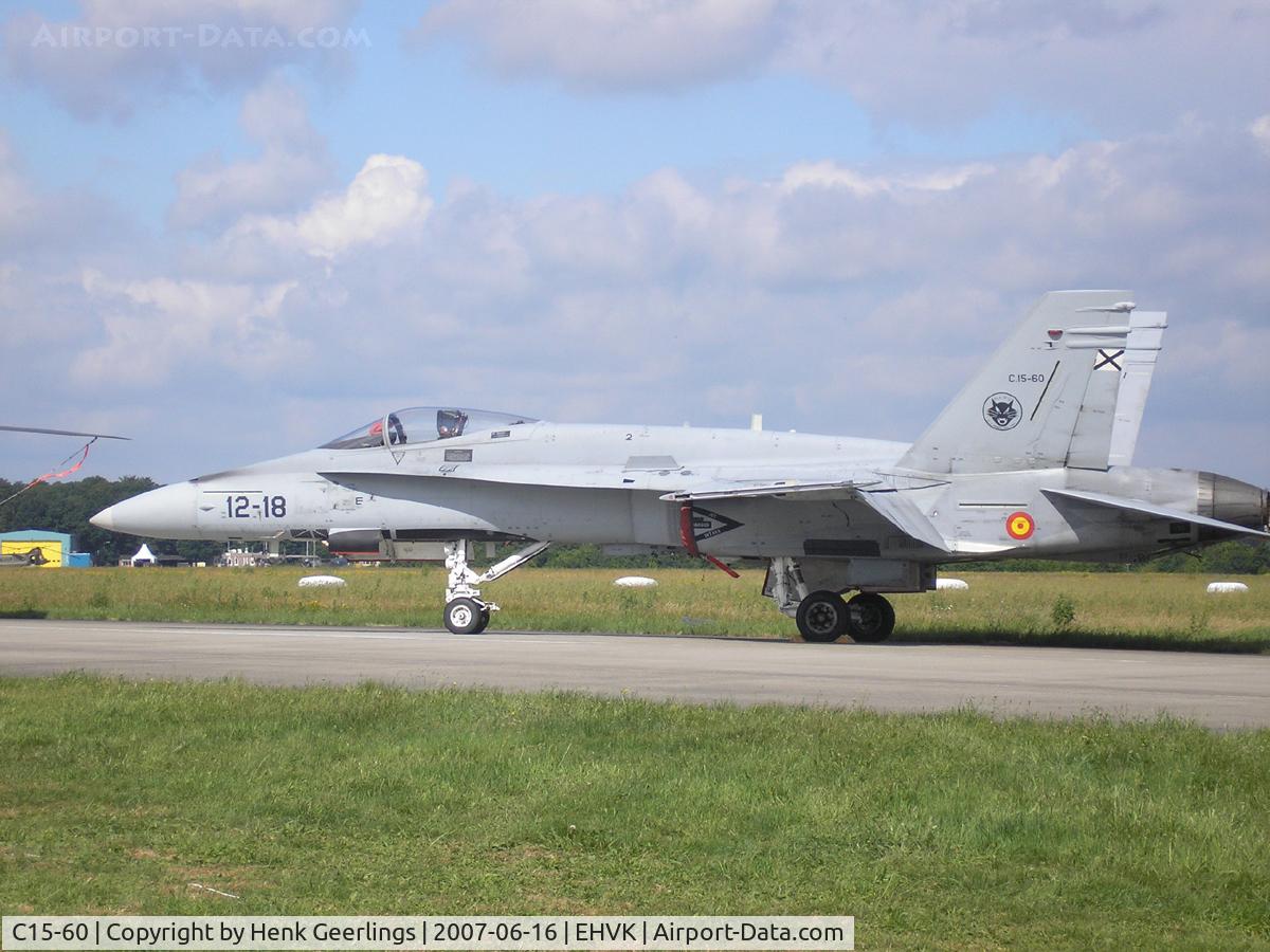 C15-60, 1989 McDonnell Douglas EF-18A+ Hornet C/N 0842/A582, Dutch AF Openday, Volkel AFB , 2007