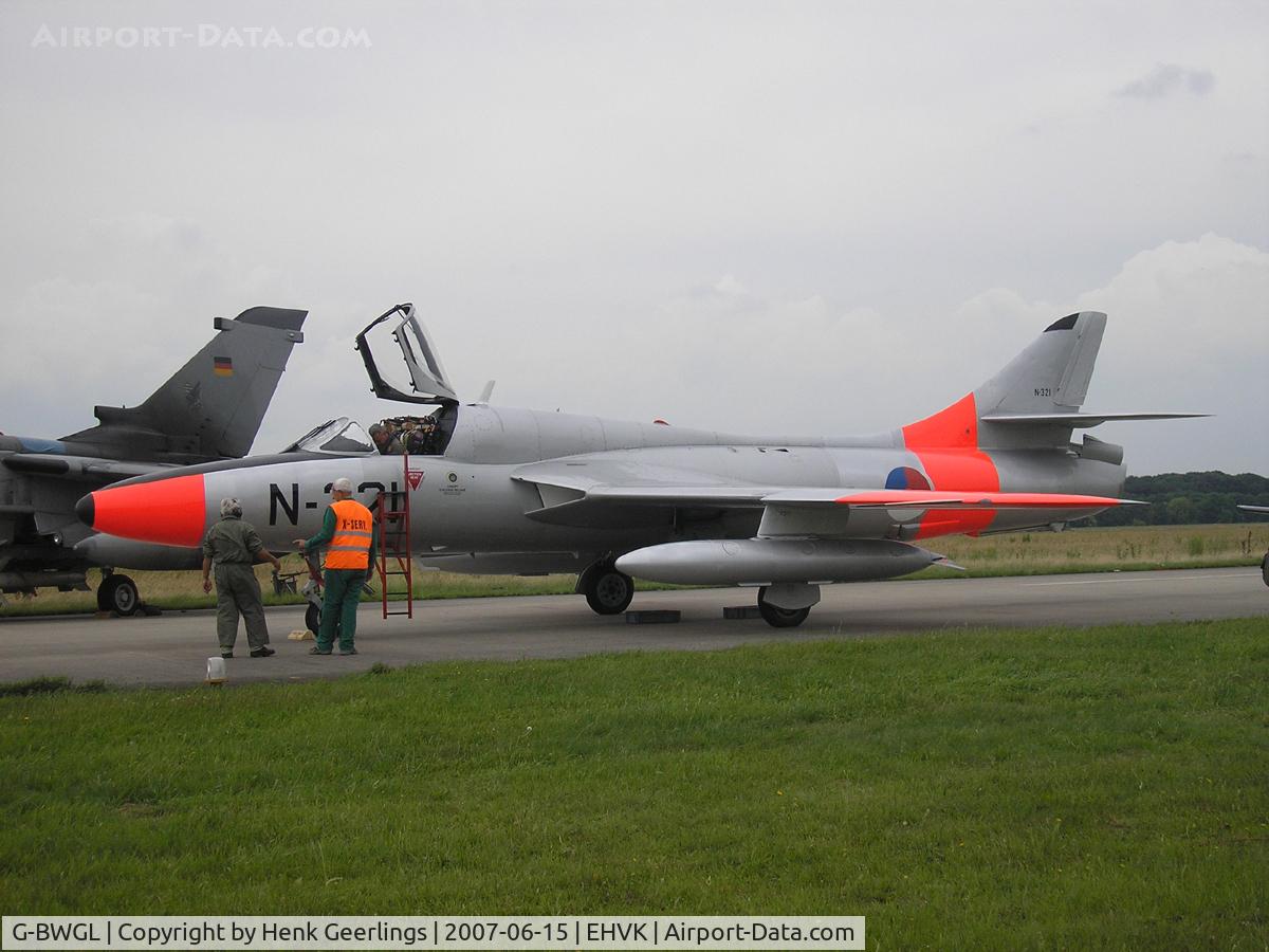 G-BWGL, 1959 Hawker Hunter T.8C C/N 41H/695946, Dutch AF Openday, Volkel AFB , 2007
