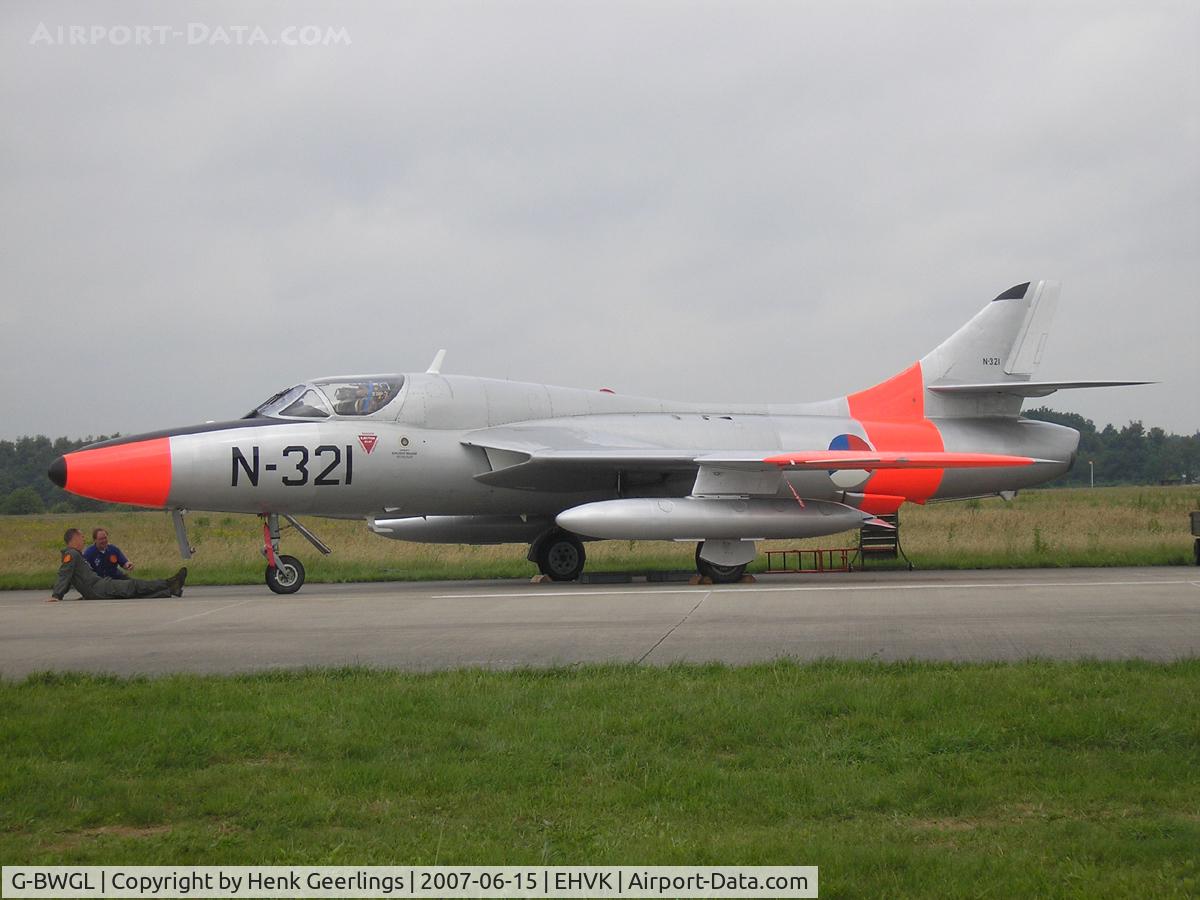 G-BWGL, 1959 Hawker Hunter T.8C C/N 41H/695946, Dutch AF Openday, Volkel AFB , 2007