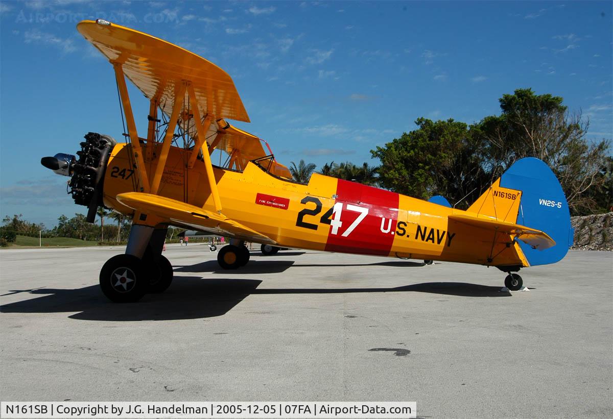 N161SB, 1943 Boeing A75N1(PT17) C/N 75-8209, at  Ocean Reef Club