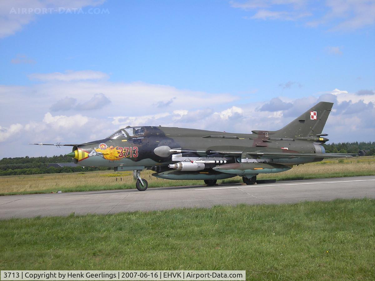 3713, Sukhoi Su-22M-4 C/N 37713, Dutch AF Openday, Volkel AFB , 2007   Polish AF