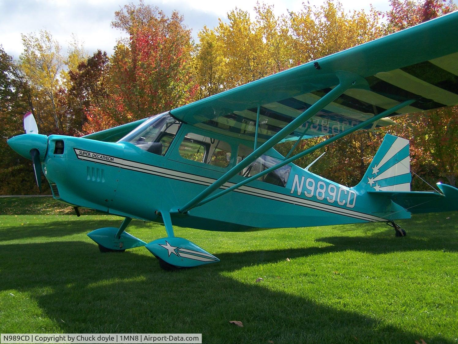 N989CD, 2008 American Champion 8KCAB Super Decathlon C/N 1075-2008, Fall Colors