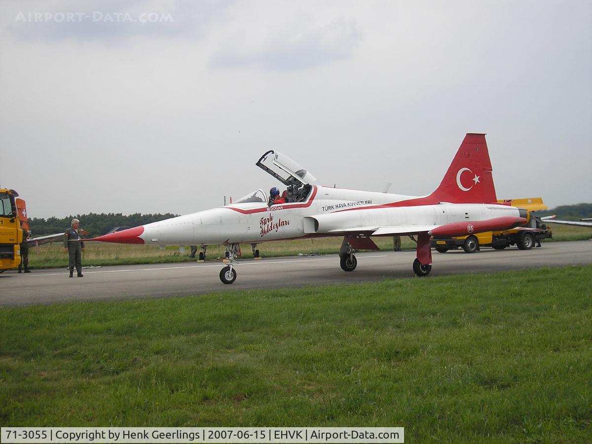 71-3055, 1971 Canadair NF-5A Freedom Fighter C/N 3055, Dutch AF Openday, Volkel AFB , 2007  Turkish Stars