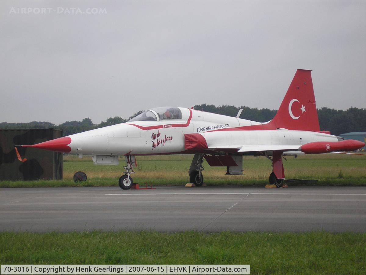 70-3016, Northrop NF-5A Freedom Fighter C/N 3016, Dutch AF Openday, Volkel AFB , 2007  Turkish Stars