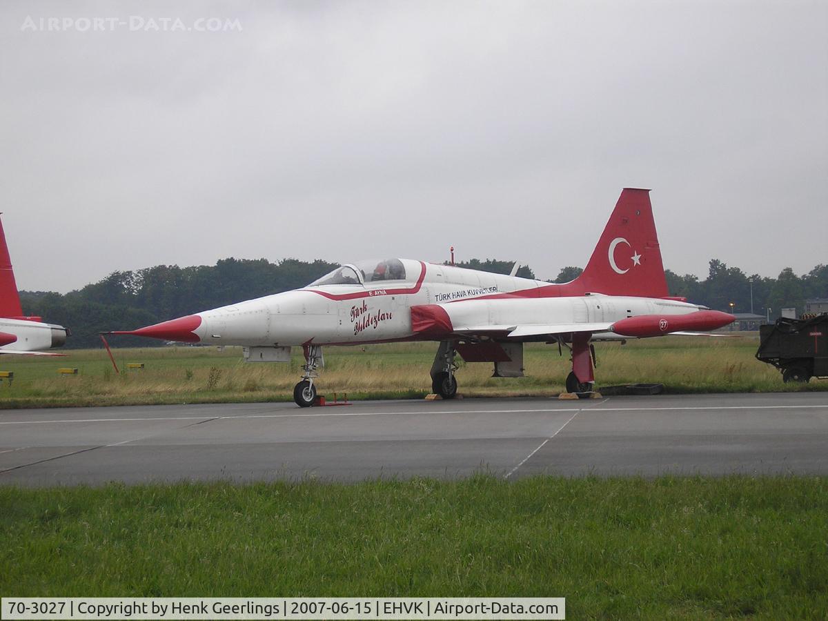 70-3027, Northrop NF-5A Freedom Fighter C/N 3027, Dutch AF Openday, Volkel AFB , 2007  Turkish Stars