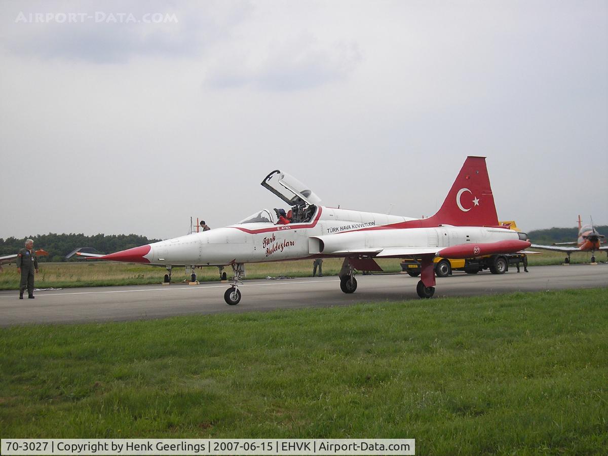 70-3027, Northrop NF-5A Freedom Fighter C/N 3027, Dutch AF Openday, Volkel AFB , 2007  Turkish Stars