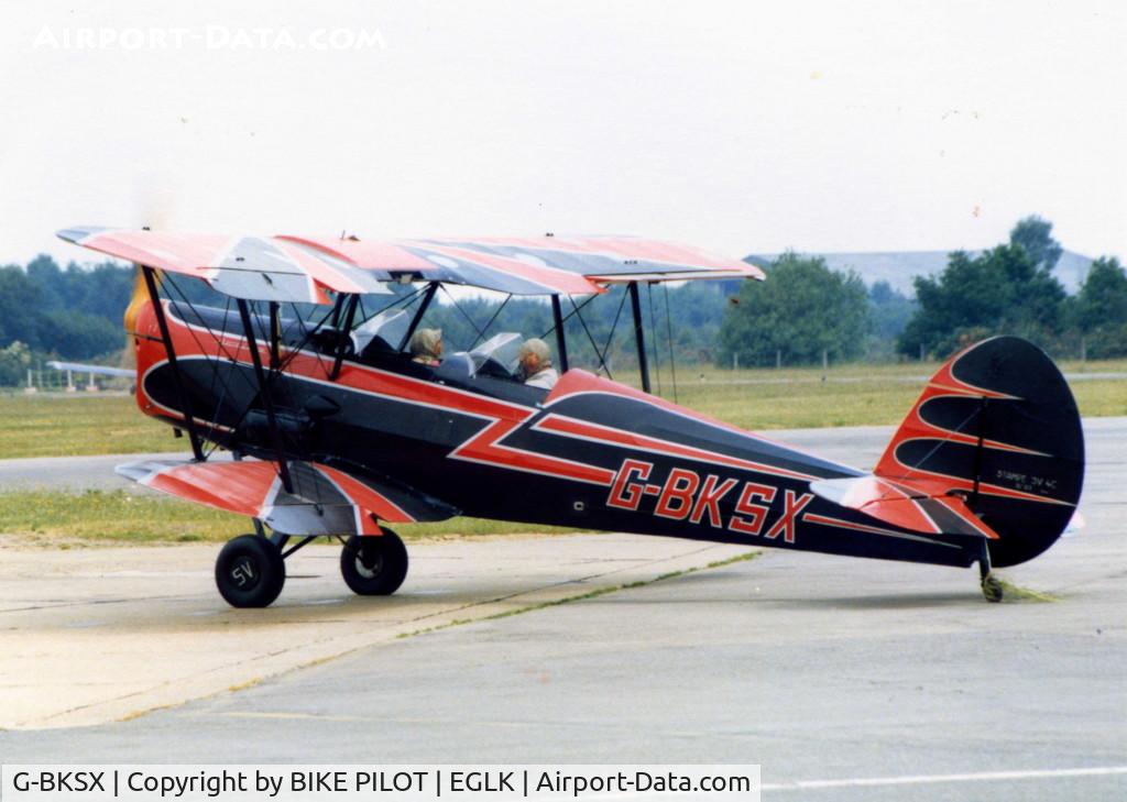G-BKSX, 1946 Stampe-Vertongen SV-4C C/N 61, BIT OF AN EYE CATCHER, SO WAS THE PASSENGER
