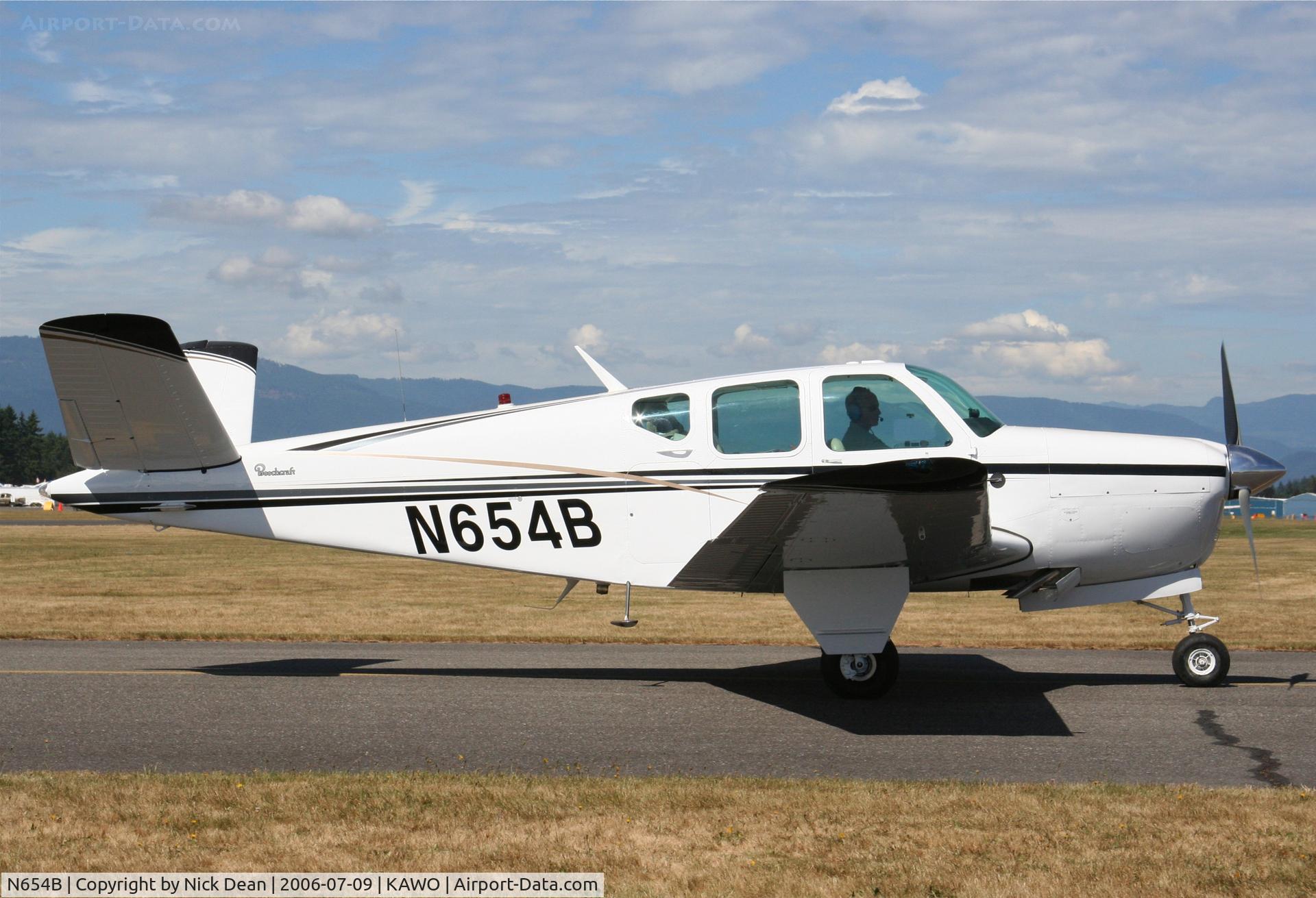 N654B, 1948 Beech A35 Bonanza C/N D-1653, /