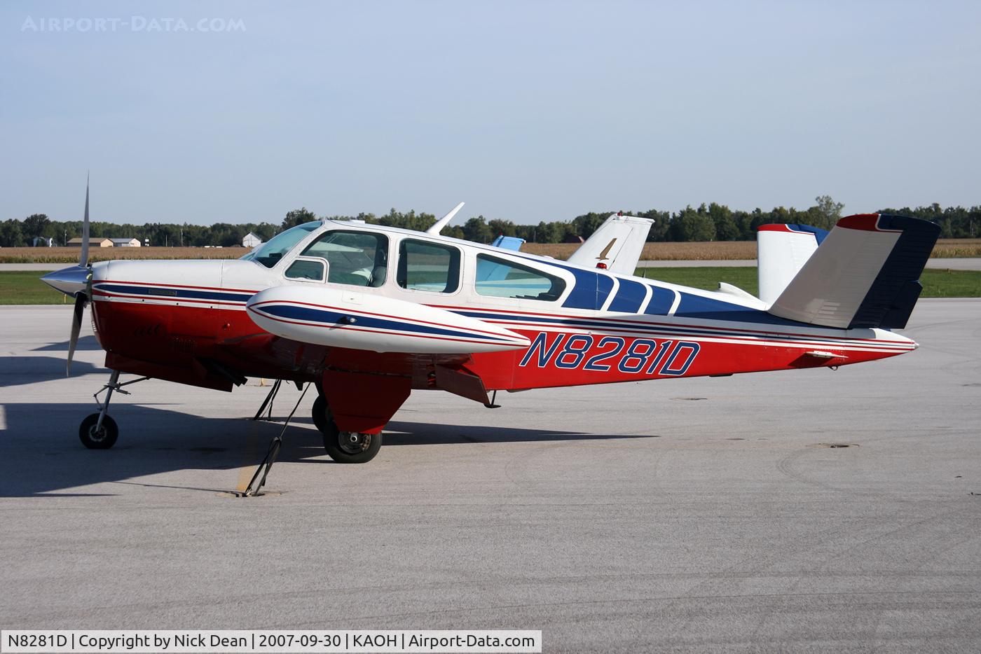 N8281D, 1957 Beech J35 Bonanza C/N D-5402, KAOH