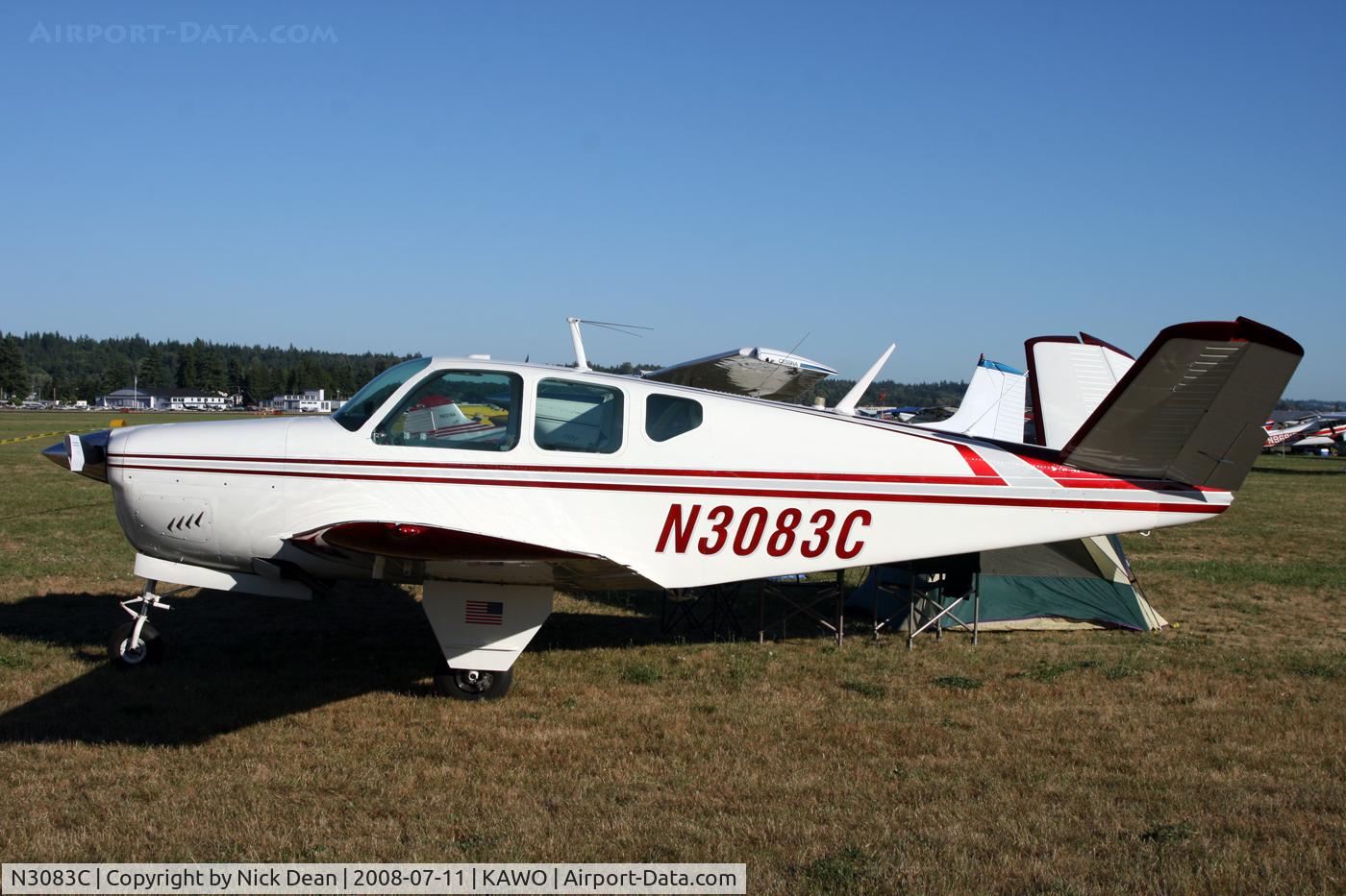 N3083C, 1958 Beech K35 Bonanza C/N D-5754, /