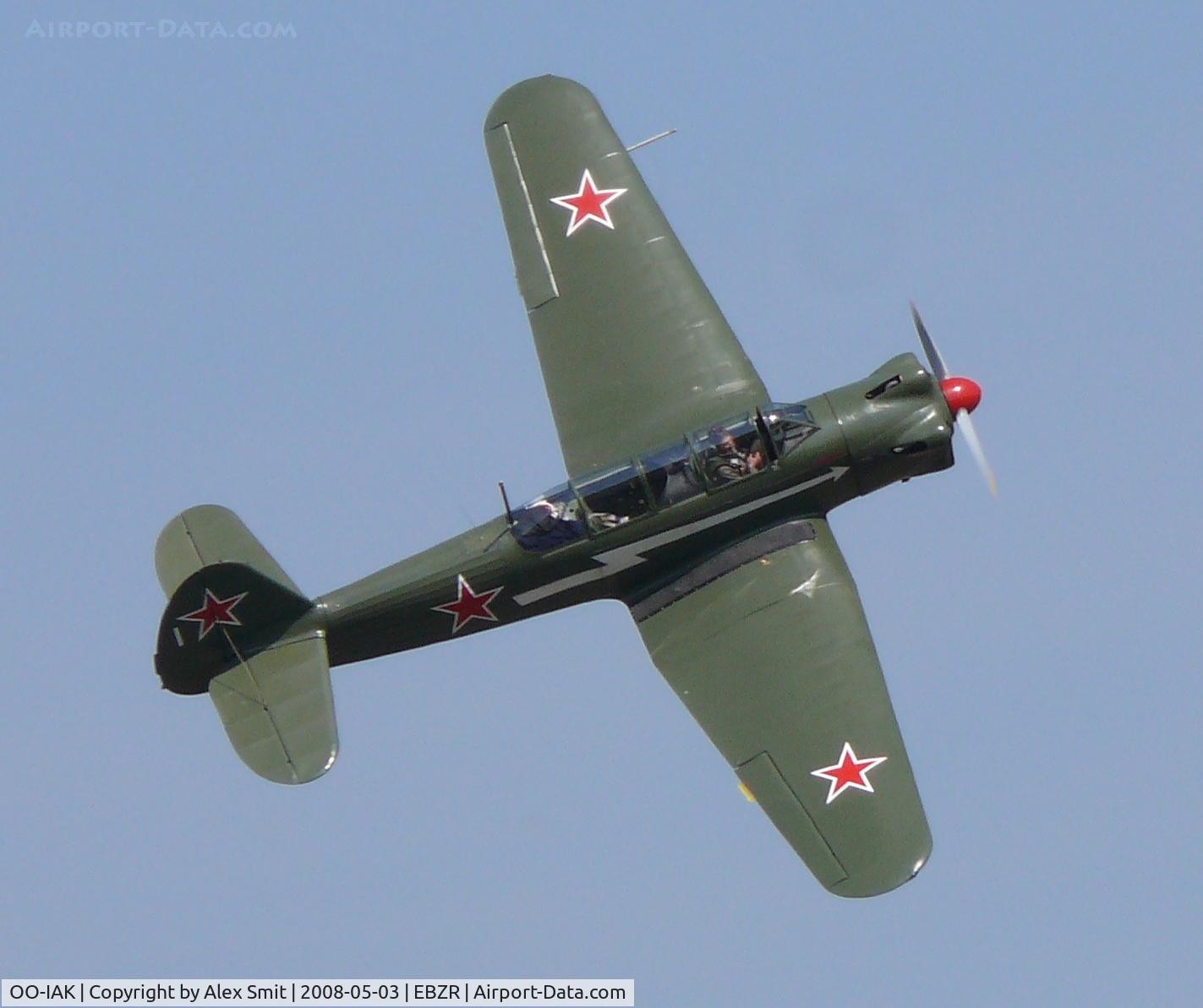OO-IAK, 1956 Yakovlev Yak-18 C/N 1332019, Nanchang CJ-5 OO-IAK painted as 1/white Russian Air Force
