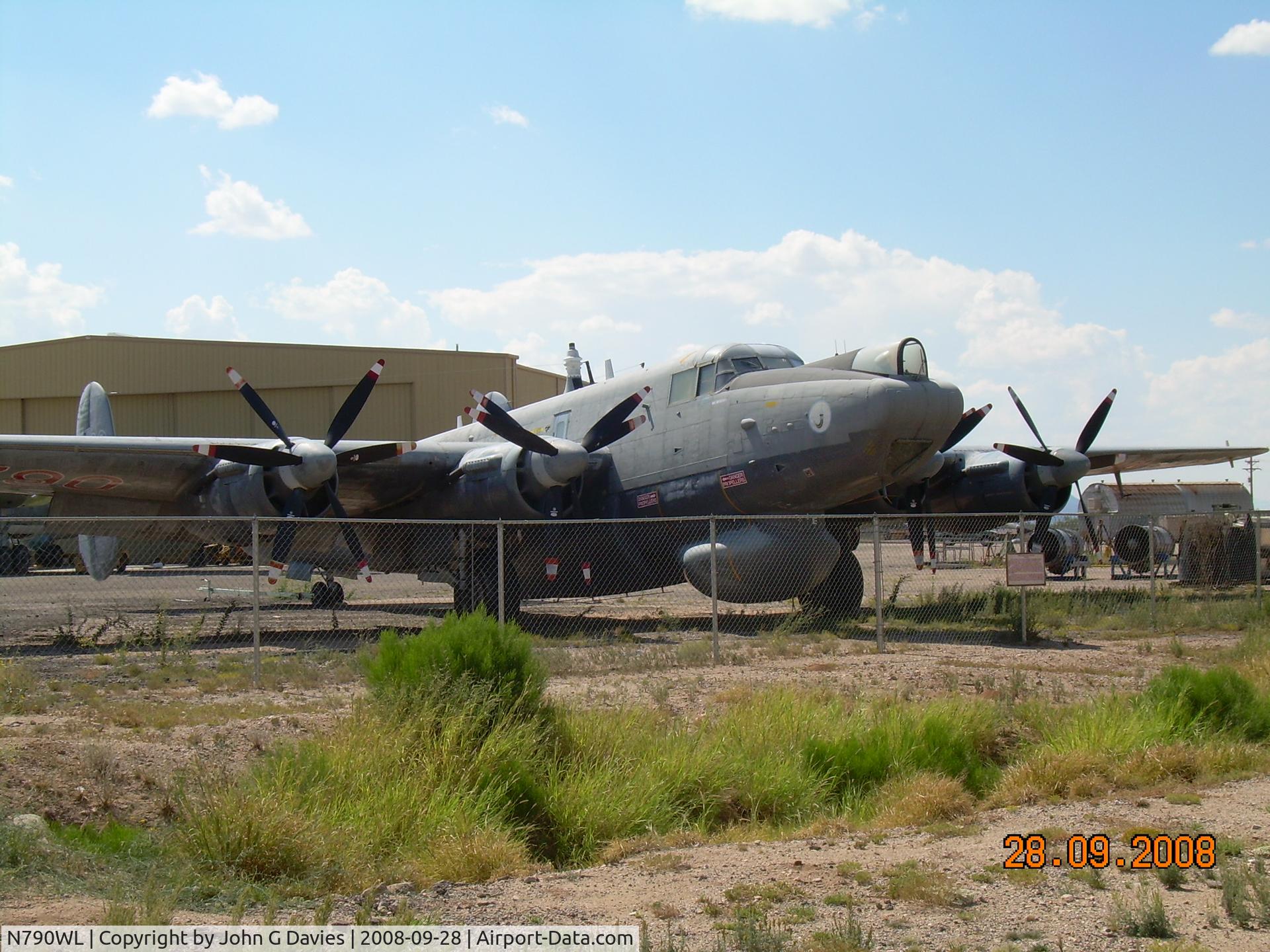 N790WL, 1954 Avro 716 Shackleton AEW.2 C/N R3/696/239009, Avro Shacleton WL790 at Pima Air & Space Museum