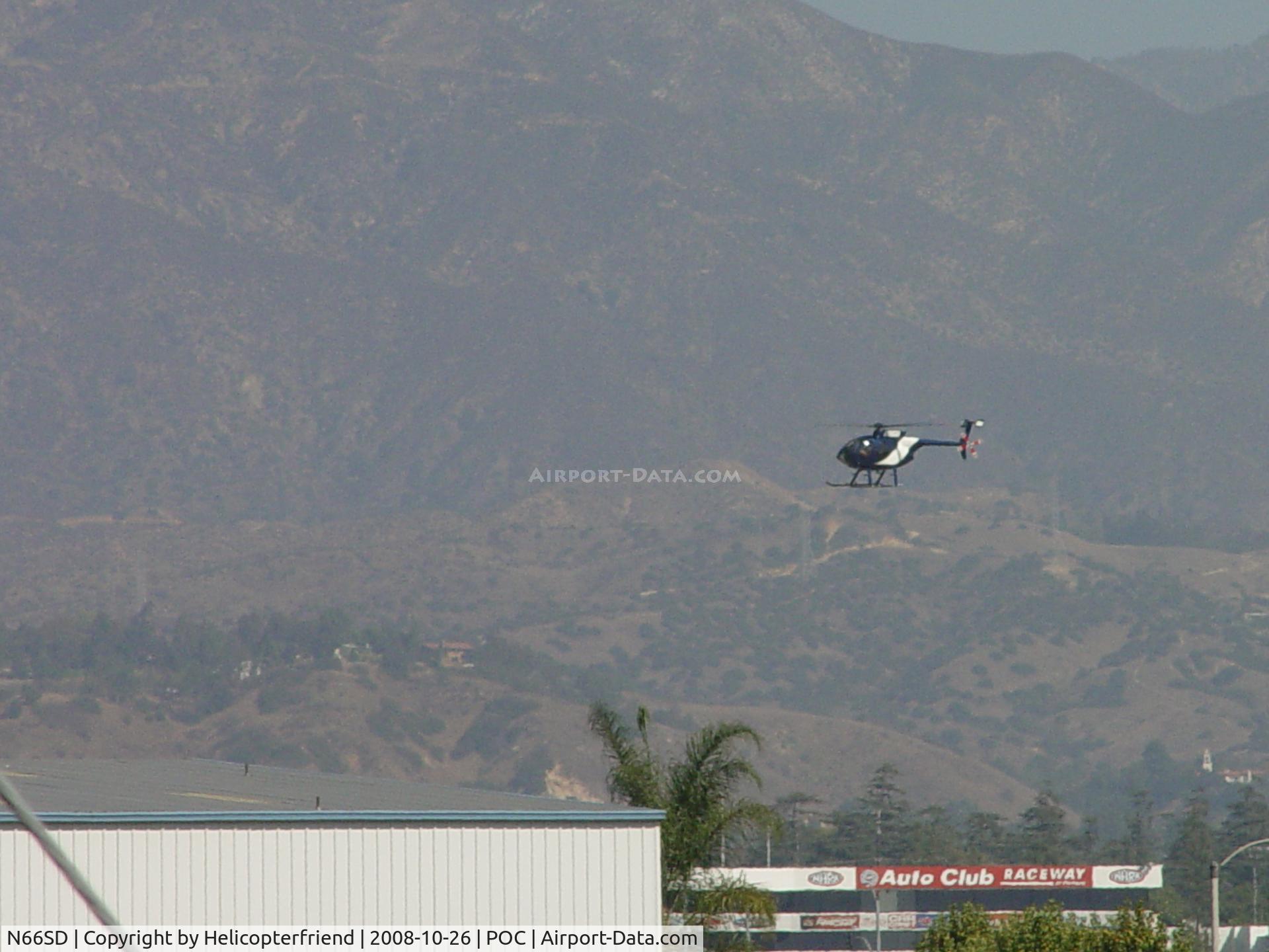 N66SD, 1985 Hughes 369E C/N 0147E, On final to Brackett