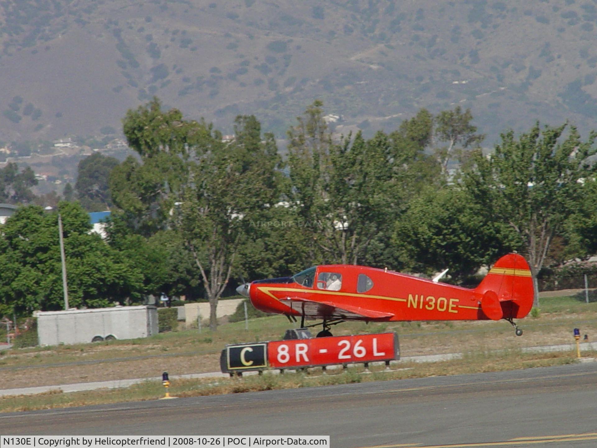 N130E, 1940 Bellanca 14-9 C/N 1029, Almost down, tail up a little at Brackett