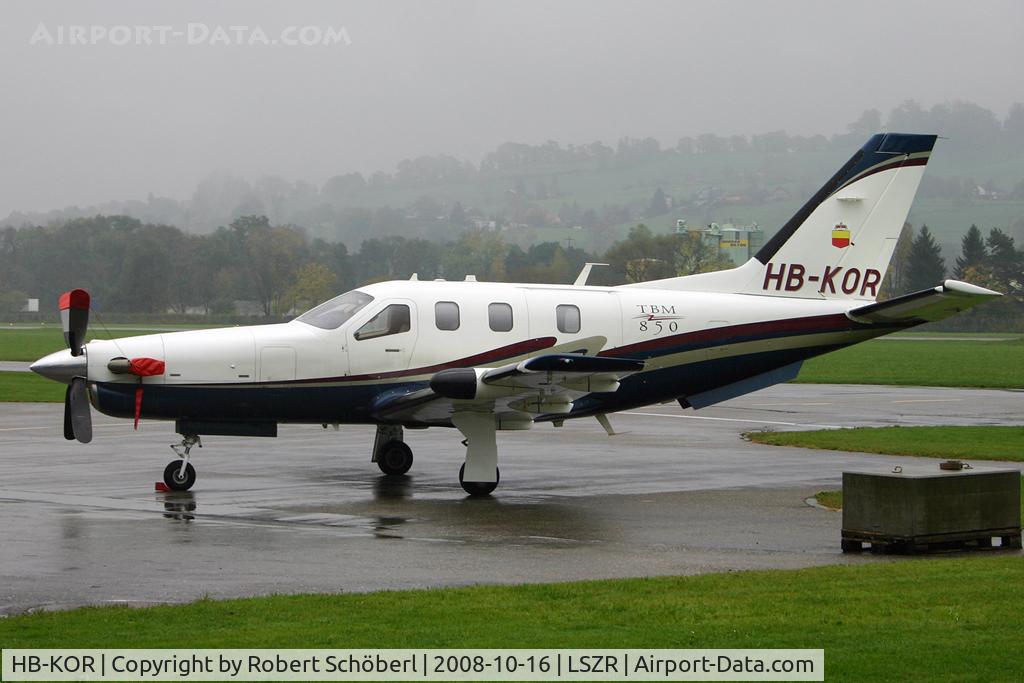 HB-KOR, 2006 Socata TBM-850 C/N 349, Visitor at ACH/LSZR