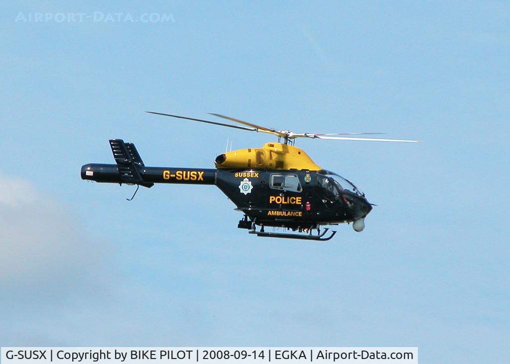 G-SUSX, 1999 McDonnell Douglas MD-902 Explorer C/N 900-00065, SUSSEX POLICE MD900 JUST AIRBOURNE ON A SHOUT