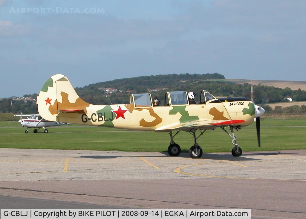 G-CBLJ, 1988 Bacau Yak-52 C/N 888615, SHOREHAM