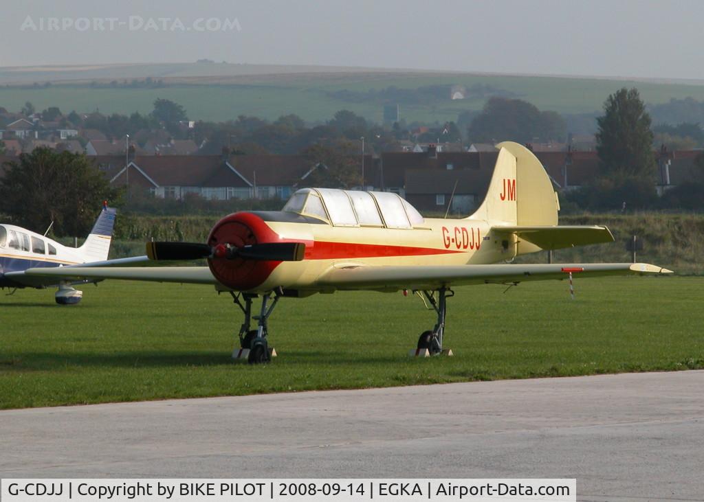 G-CDJJ, 1989 Bacau Yak-52 C/N 899912, SHOREHAM