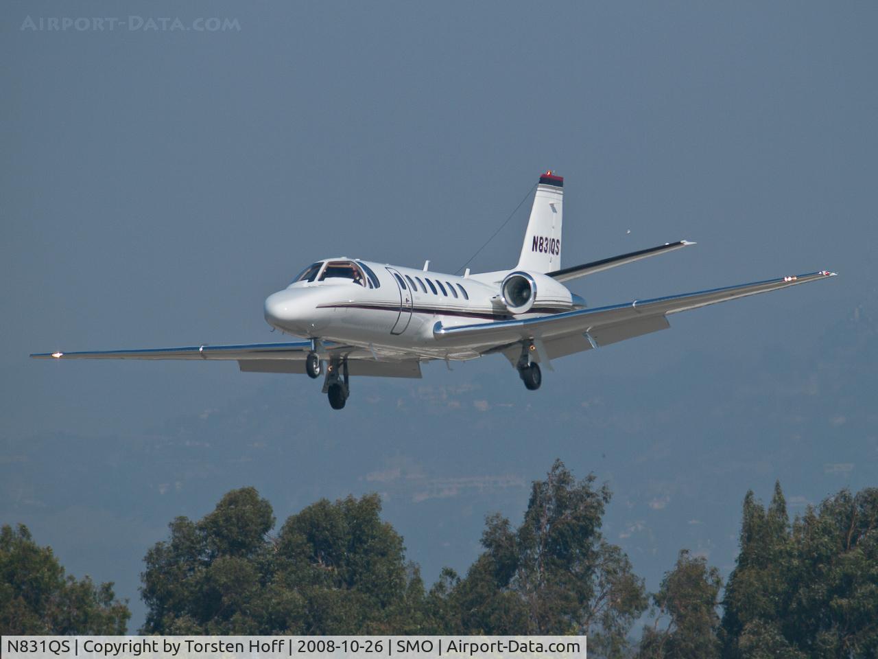 N831QS, 2008 Cessna 560 Citation Encore+ C/N 560-0792, N831QS arriving on RWY 21