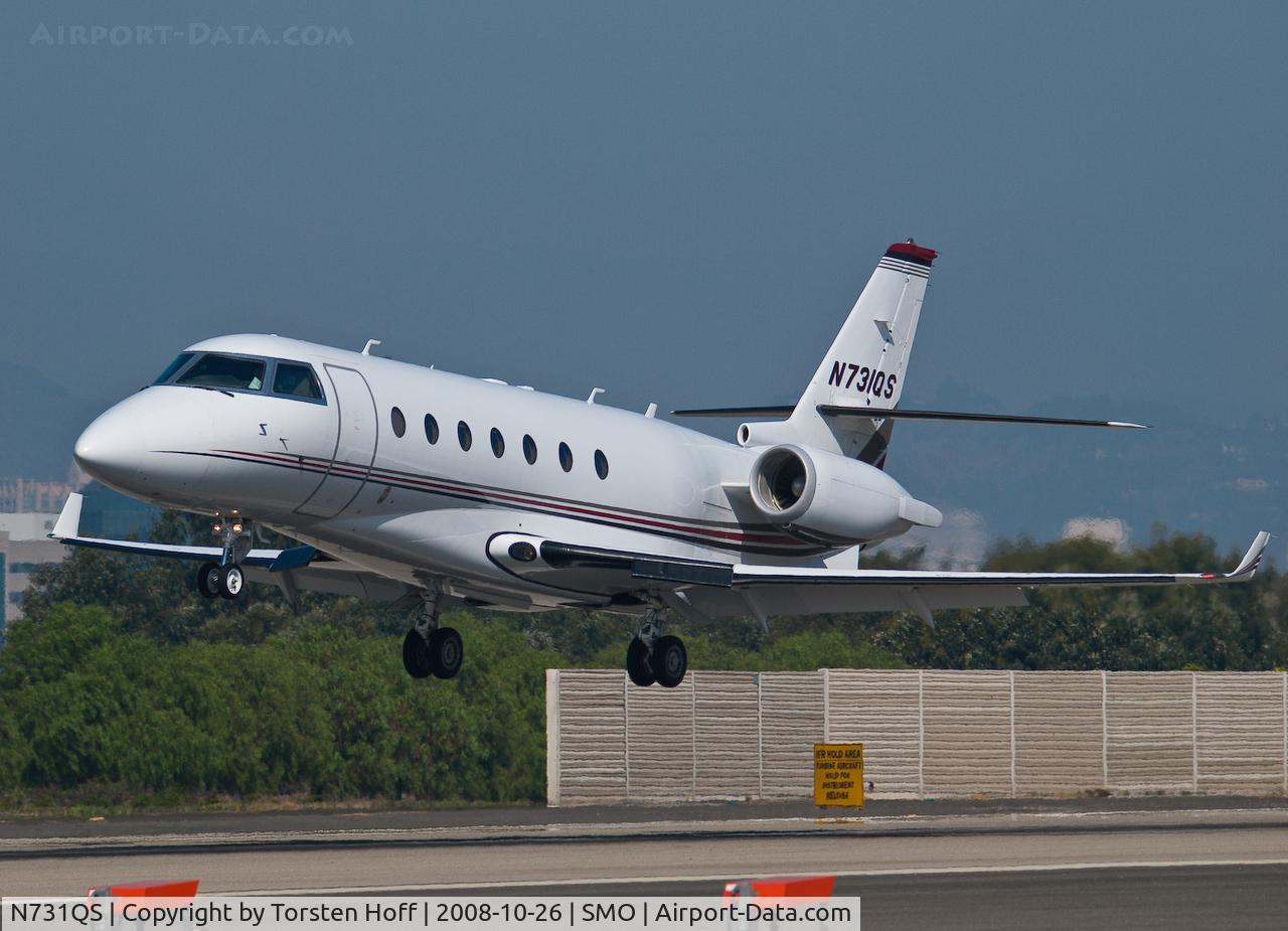 N731QS, 2005 Israel Aircraft Industries Gulfstream 200 C/N 123, N731QS arriving on RWY 21
