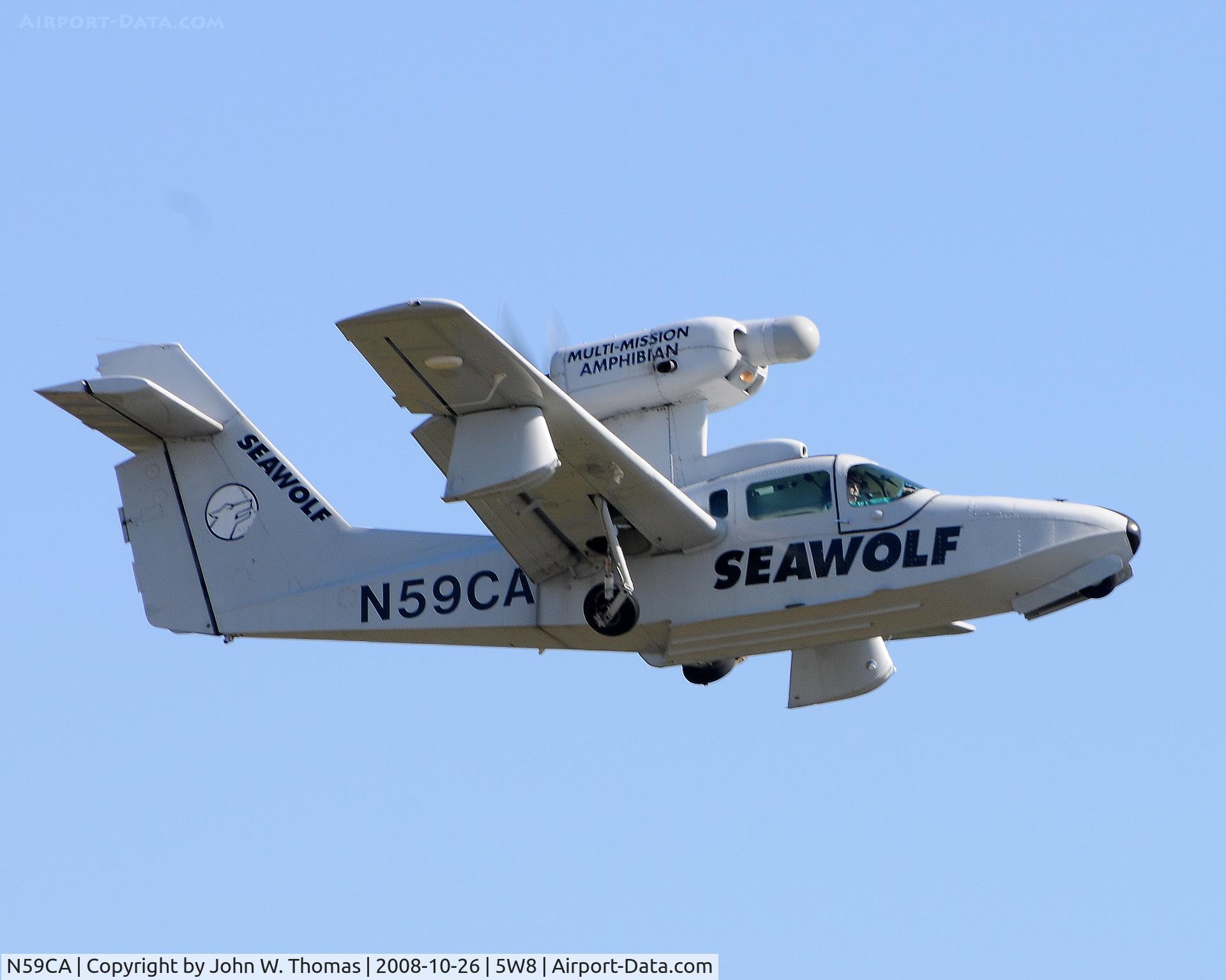 N59CA, 1994 Aerofab Inc LAKE 250 C/N 129, Departing runway 22