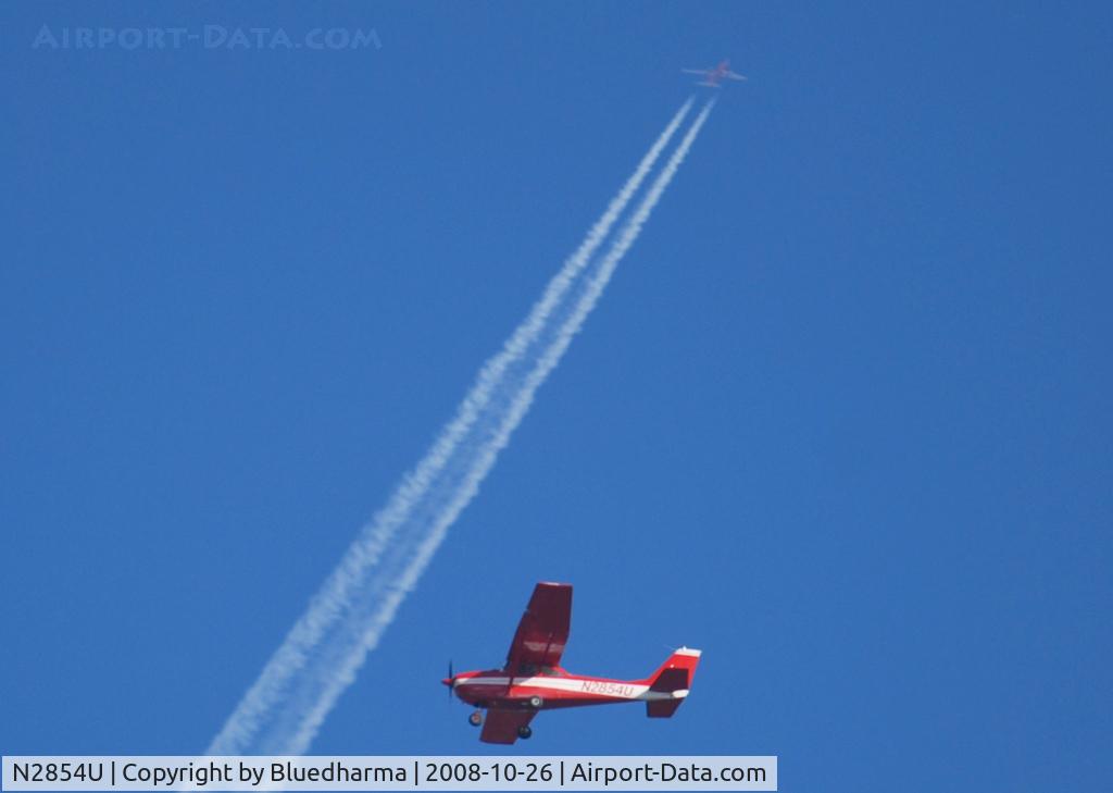 N2854U, 1963 Cessna 172D C/N 17250454, Flying over West Littleton, Colorado
