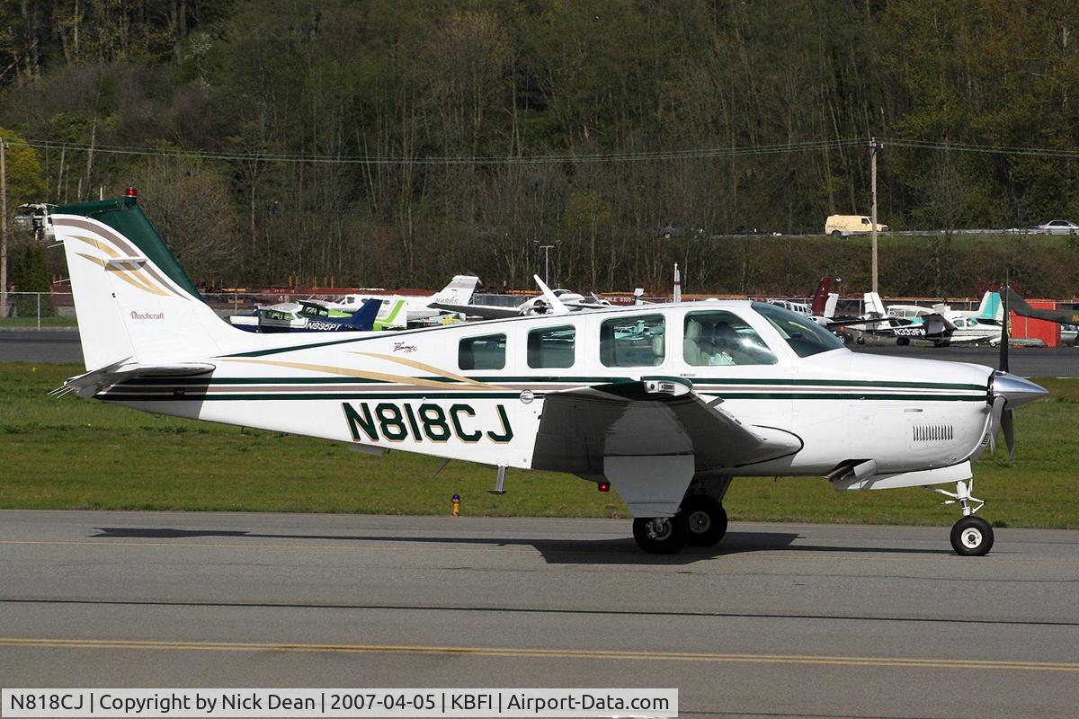 N818CJ, 1999 Raytheon Aircraft Company A36 Bonanza C/N E-3294, KBFI