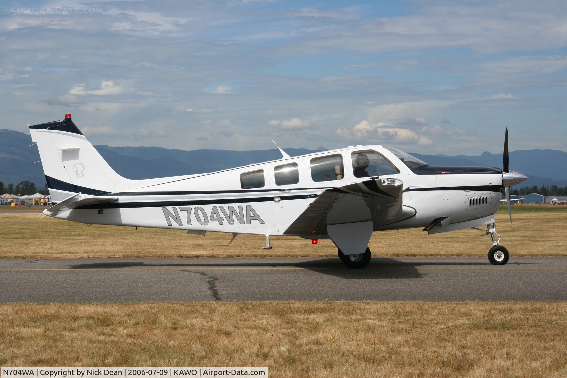 N704WA, Beechcraft G36 Bonanza C/N E-3704, /