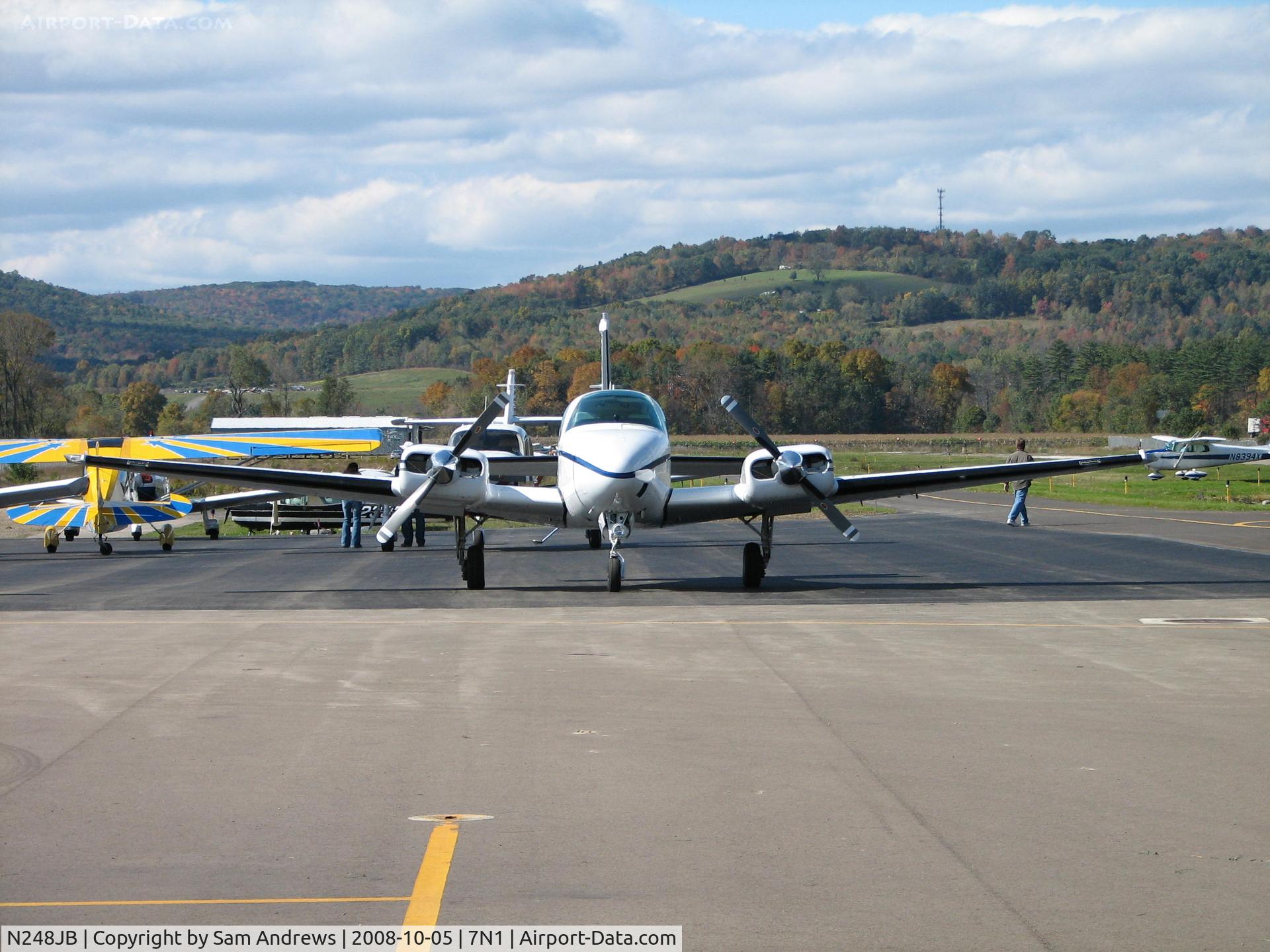 N248JB, 1978 Beech 95-B55 (T42A) Baron C/N TC-2124, Avoid this view when in the air