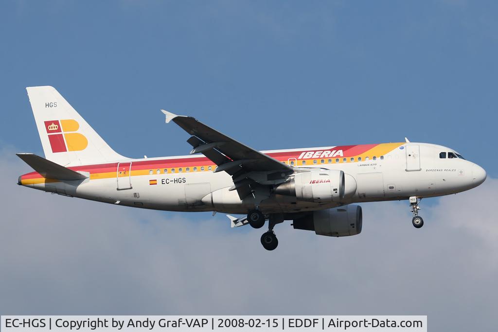 EC-HGS, 2000 Airbus A319-111 C/N 1180, Iberia A319