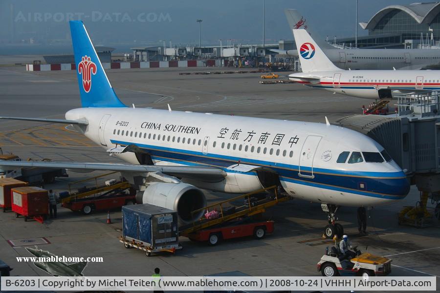 B-6203, 2005 Airbus A319-132 C/N 2554, China Southern Airlines