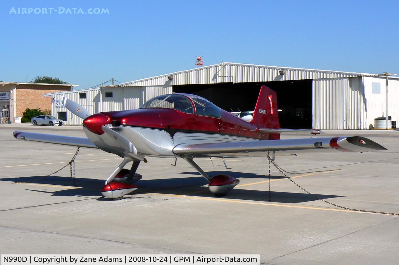 N990D, 2006 Vans RV-6A C/N 60596, At Grand Prairie Municipal