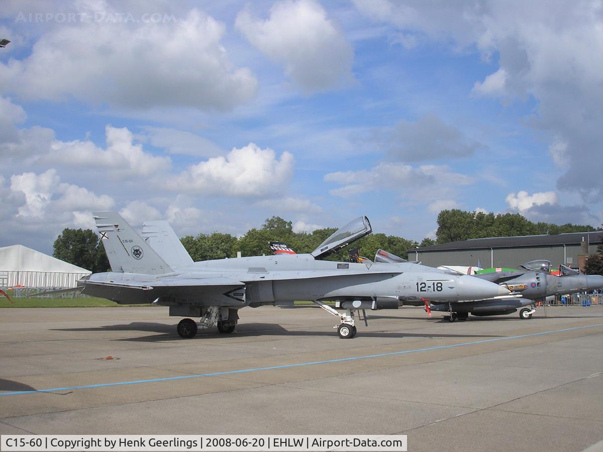 C15-60, 1989 McDonnell Douglas EF-18A+ Hornet C/N 0842/A582, Dutch AF Openday , Leeuwarden AFB 2008  - Spanish AF