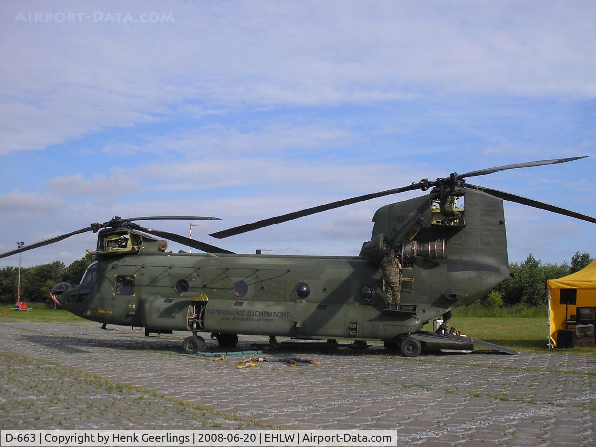 D-663, Boeing CH-47D Chinook C/N M.3663/NL-003, Dutch AF Openday , Leeuwarden AFB 2008  - Dutch AF