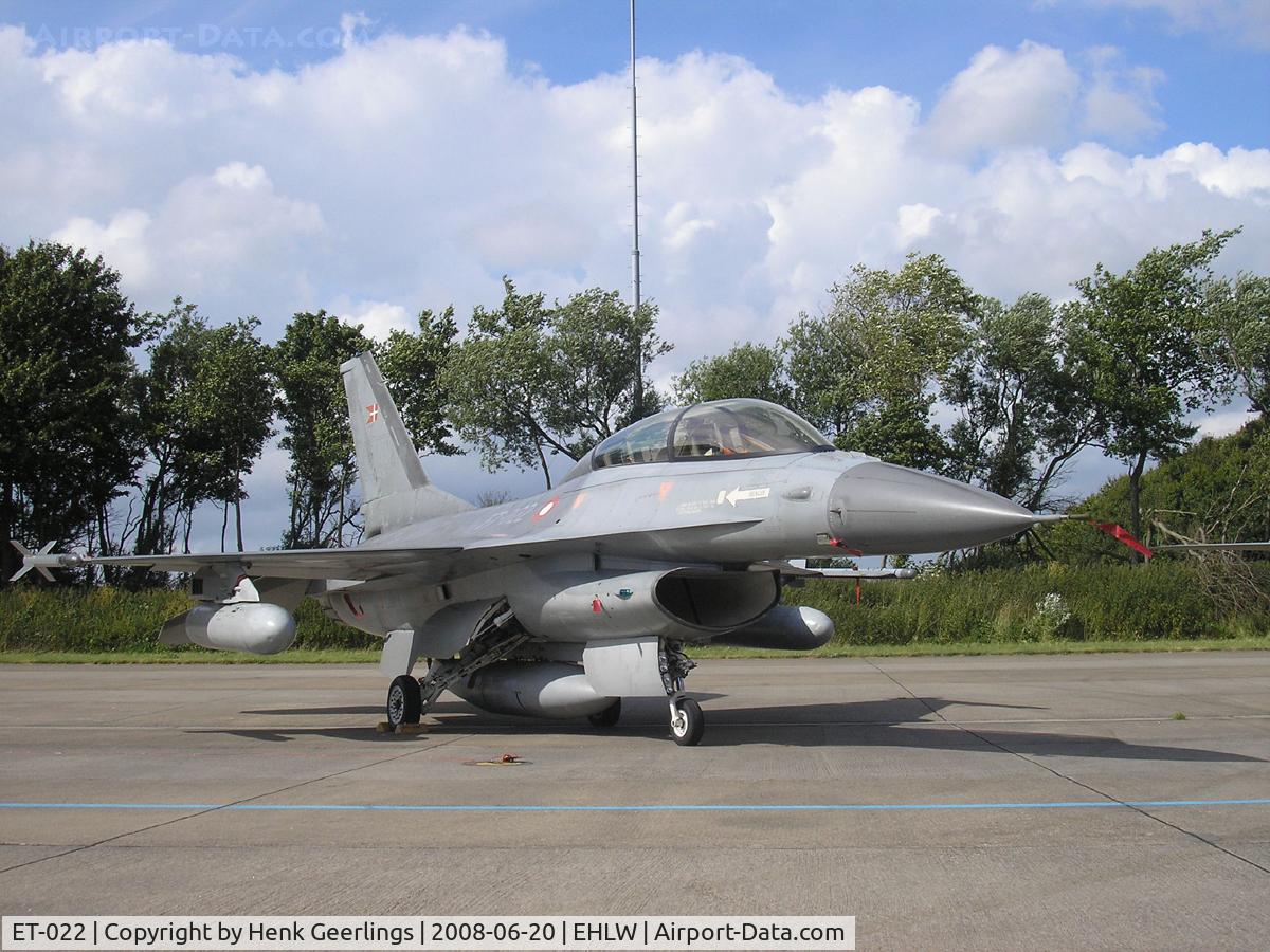 ET-022, 1987 General Dynamics F-16BM Fighting Falcon C/N 6G-16, Dutch AF Openday , Leeuwarden AFB , 2008  - Danish AF