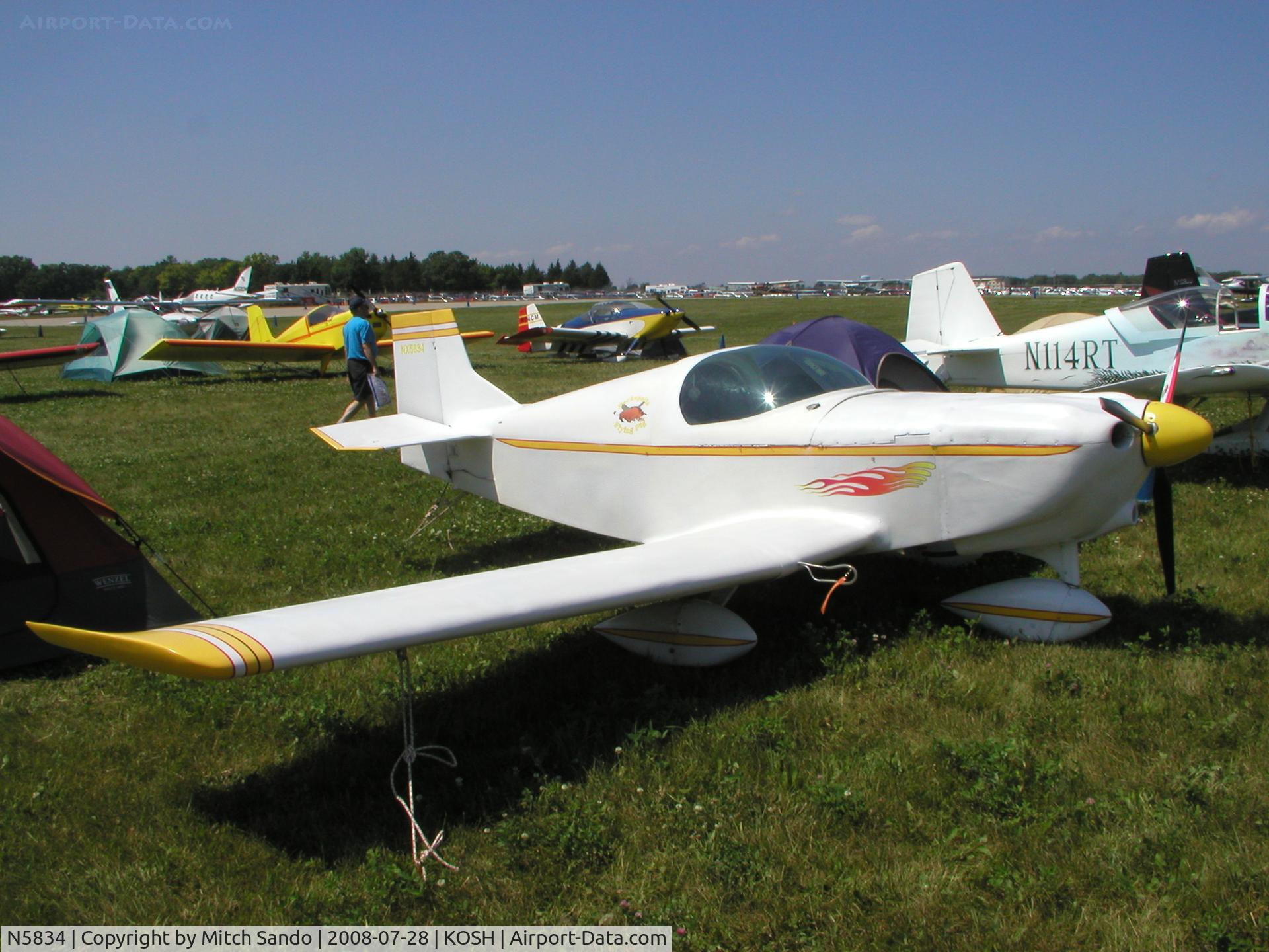 N5834, 1995 Rand Robinson KR-2 C/N 5834, EAA AirVenture 2008.