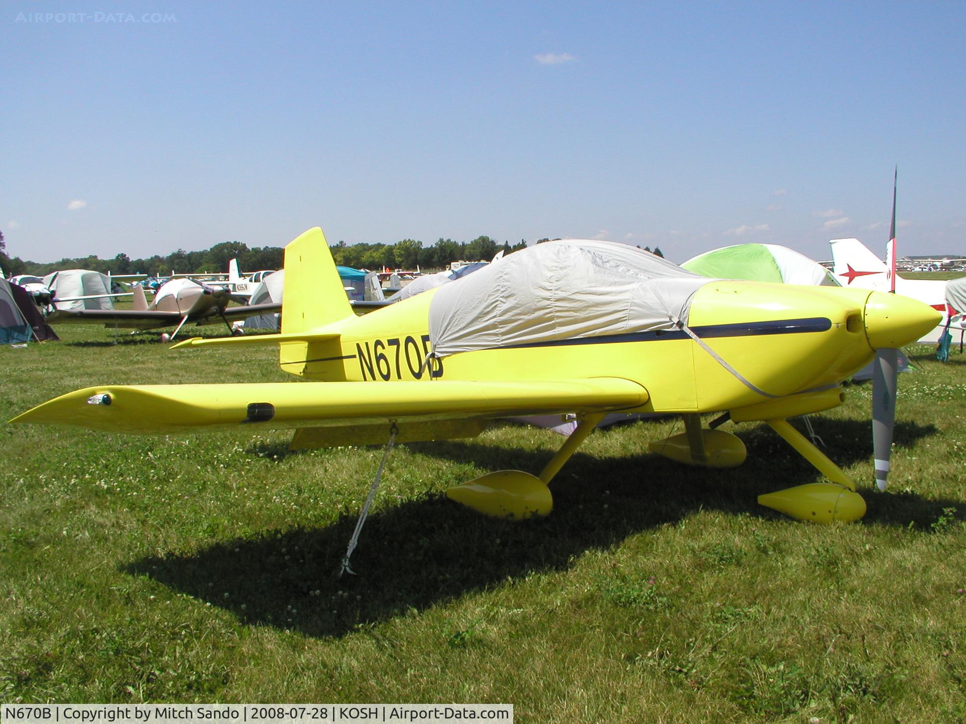 N670B, 2007 Vans RV-6A C/N 60176, EAA AirVenture 2008.