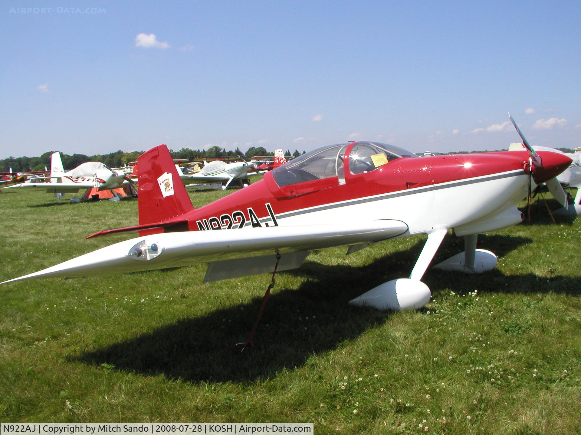 N922AJ, 2006 Vans RV-7 C/N 70221, EAA AirVenture 2008.
