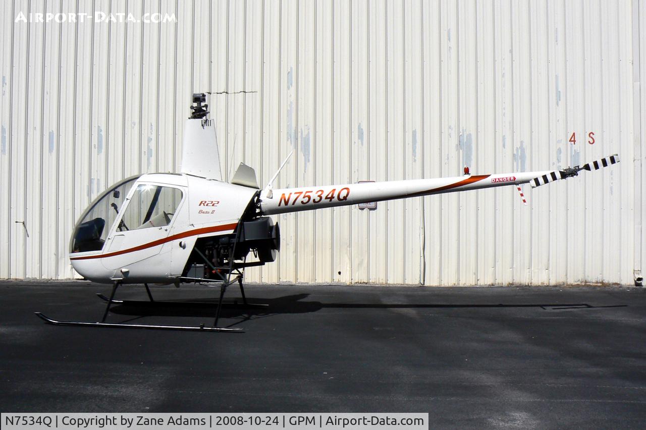 N7534Q, 2004 Robinson R22 Beta C/N 3656, At Grand Prairie Municipal