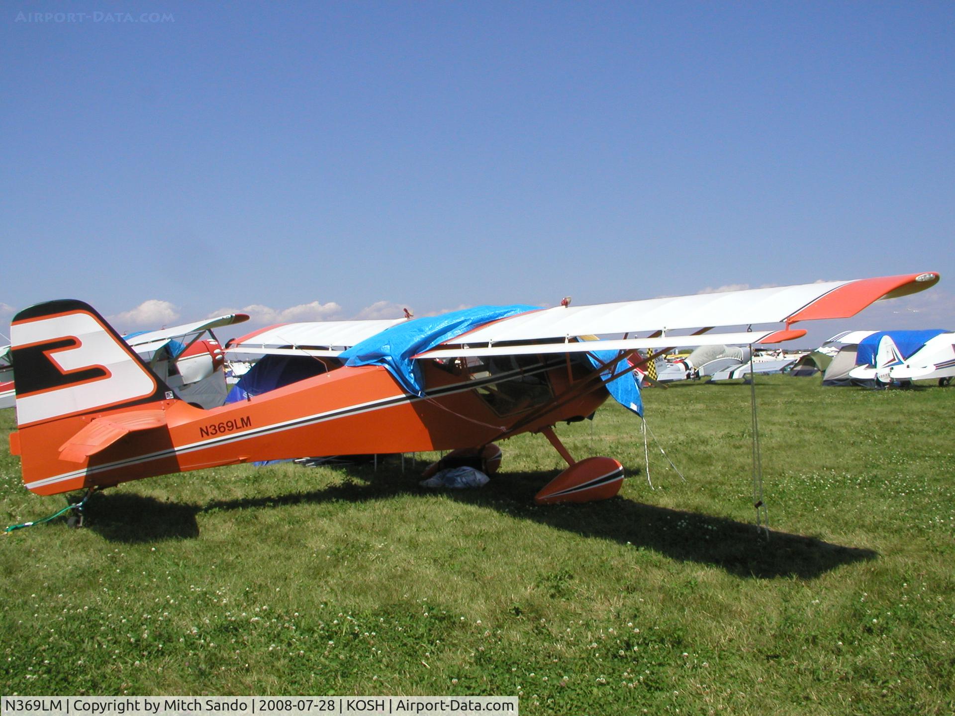 N369LM, Skystar Kitfox Model 4-1200 C/N ADU150, EAA AirVenture 2008.