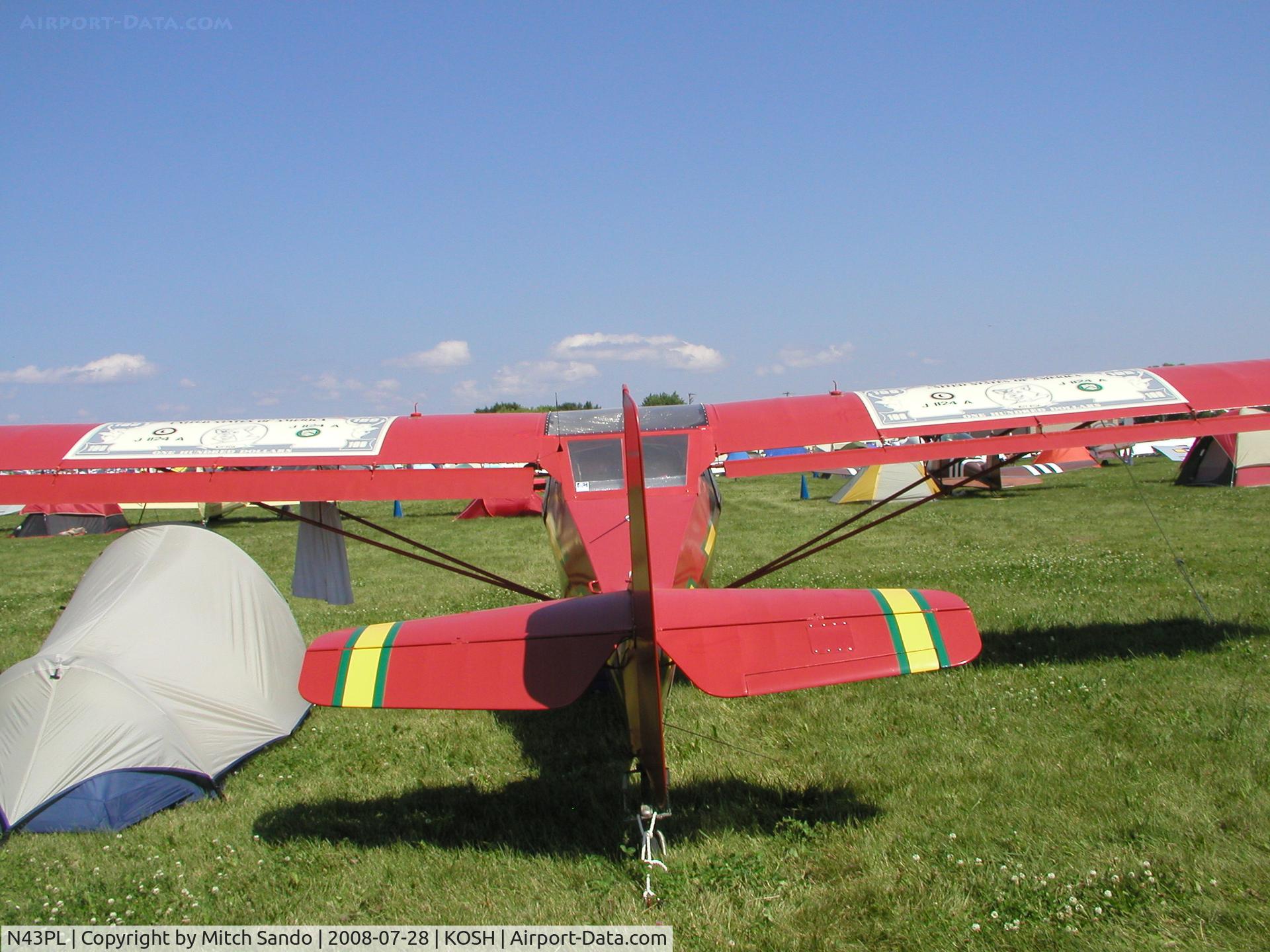 N43PL, 1994 Skystar Kitfox C/N ECU 043, EAA AirVenture 2008.