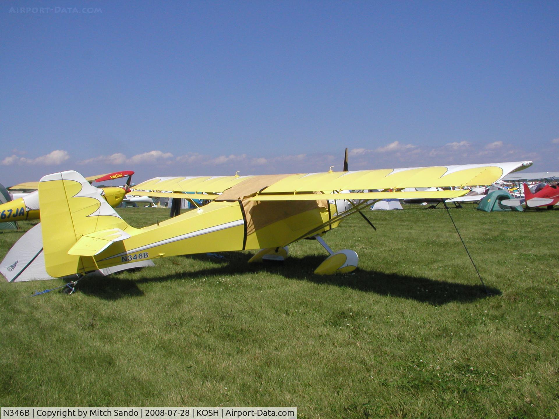 N346B, 1996 Skystar Kitfox Series 5 Speedster C/N EB5004, EAA AirVenture 2008.