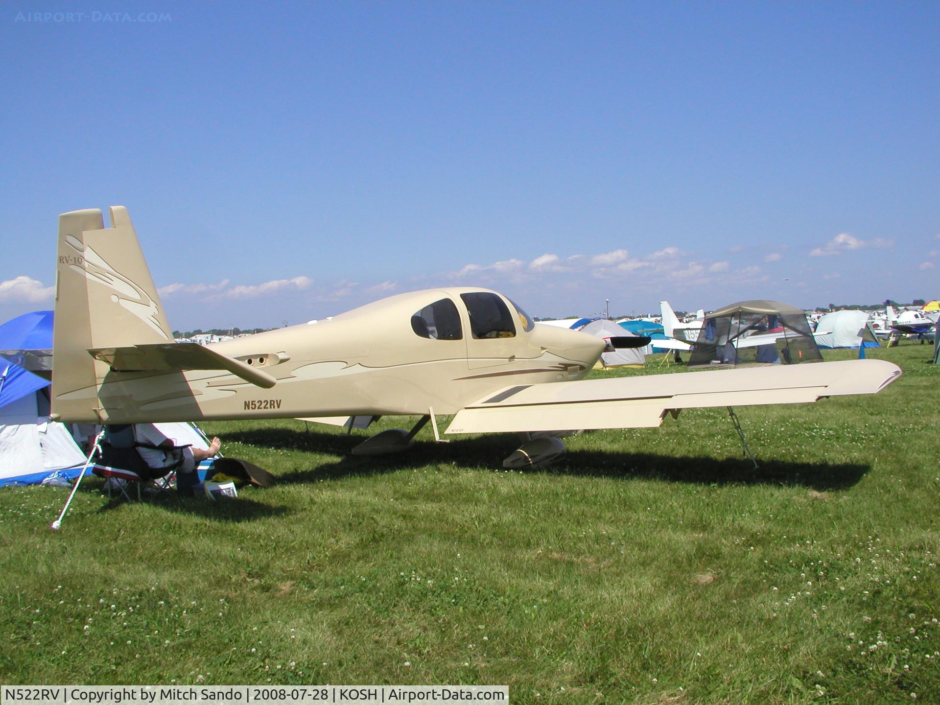 N522RV, 2005 Vans RV-10 C/N 40243, EAA AirVenture 2008.