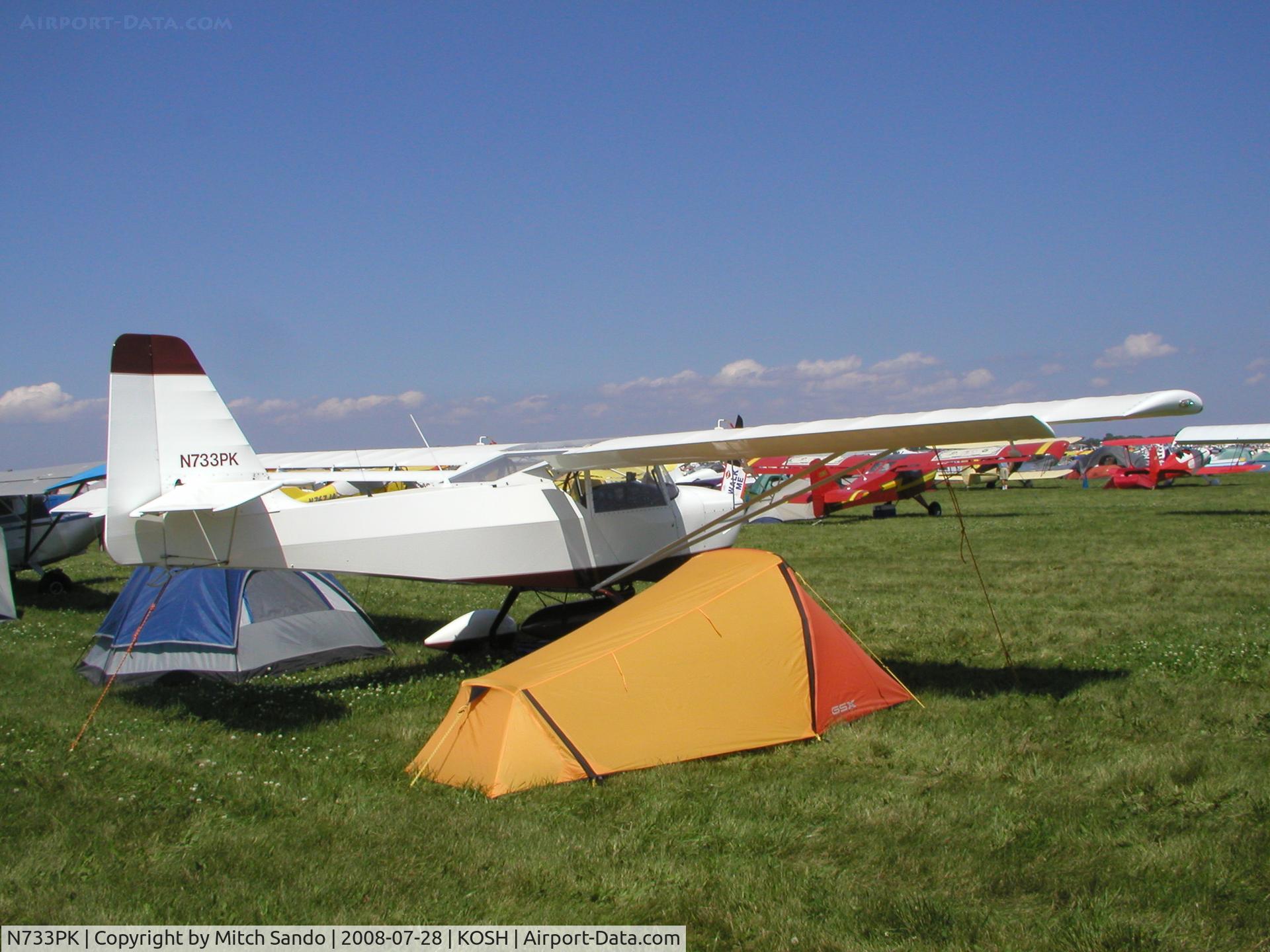 N733PK, 2007 Skystar Kitfox Series 7 C/N S70310042, EAA AirVenture 2008.